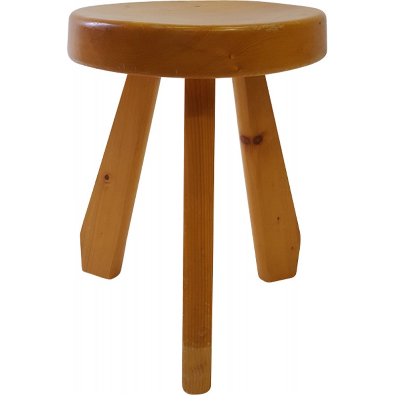 Tabouret Les Arcs par Charlotte Perriand - 1962